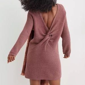 Aerie Twist Back Sweater Dress